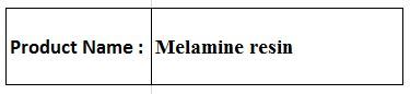Melamine resin