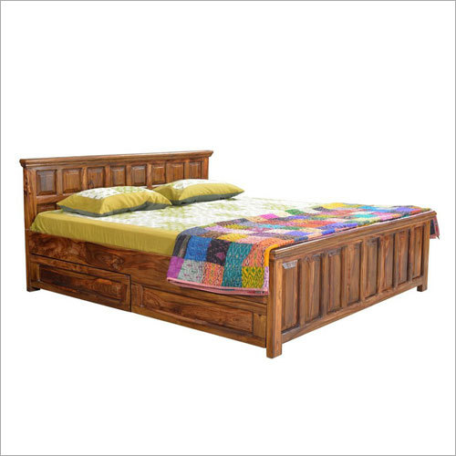 Natural Living Palma Panel Bed With Storage