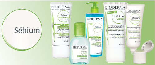 Bioderma Sebium Cosmetics - White Tubes and Bottles, PH 5-7 | Skin Cleansing, Oil Control, Pore Refinement, Texture Improvement
