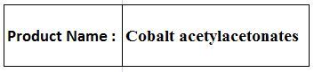 Cobalt Compounds