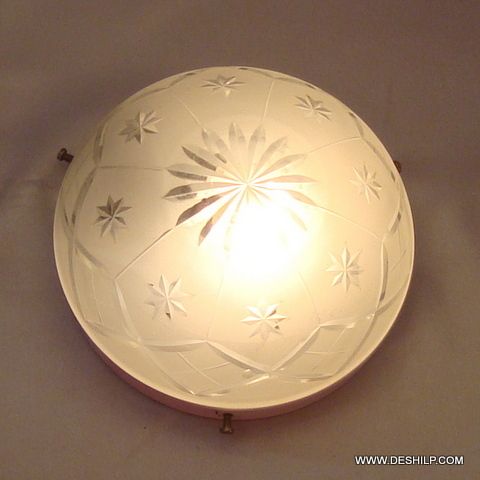 Glass ball ceiling light