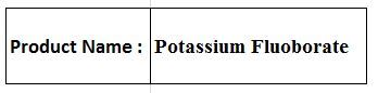 Potassium Fluoborate - White Crystalline Powder KBF4 99% Purity | High Purity Stable Compound Versatile Applications