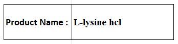 L-lysine hcl L-lysine hcl