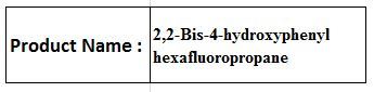 2,2-Bis-4-Hydroxyphenyl Hexafluoropropane - White Crystalline Powder, >99% Purity, Melting Point 185-187°C