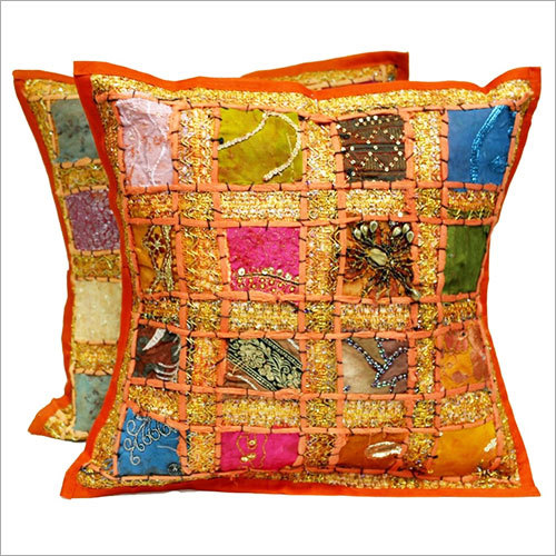Multicolor Embroidery Sequin Patchwork Cushion Covers