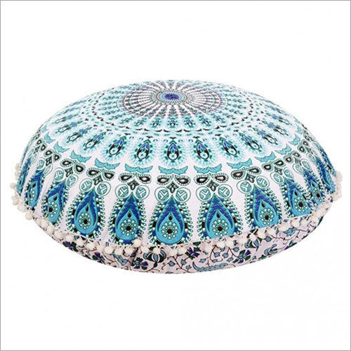 Large Mandala Floor Pillows Round Bohemian Meditation Cushion Cover