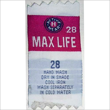 Wash Care Woven Label Designing