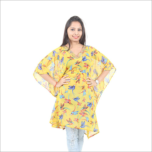 Ladies Modern Chiffon Kaftan Decoration Material: Paint