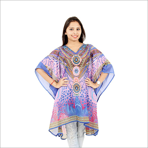 Ladies Digital Print Kaftan Decoration Material: Paint