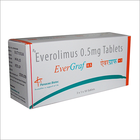Evergraf 0.5 Mg Application: Hospital
