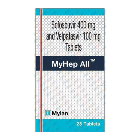 Myhep All - Sofosbuvir 400mg/Velpatasvir 100mg Tablets, 28 Count | Hepatitis C Treatment, Effective Cure, Convenient Dosage