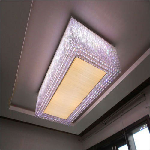 Crystal Rectangular Shade Chandelier