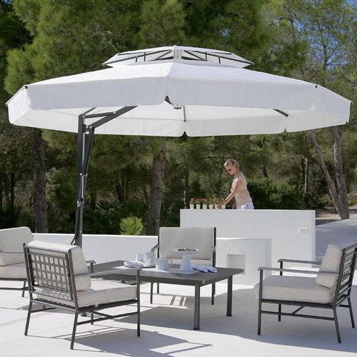 Offset Patio Umbrellas Wicker Delite Kh No 844 Mehrauli