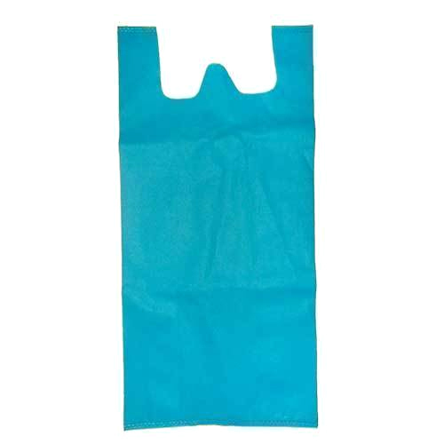 PP Non Woven Polypropylene Carry Bag - 12x16 Inches, Blue, 70 GSM | Reusable, Durable, Lightweight, Cut-Out Handles