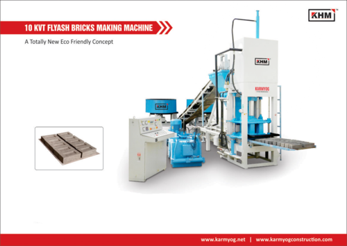 10 KVT Automatic Flyash Bricks Making Machine
