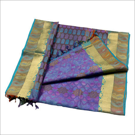 Blue Trendy Silk Saree