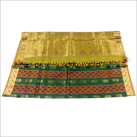 Green & Golden Zari Work Fancy Silk Saree