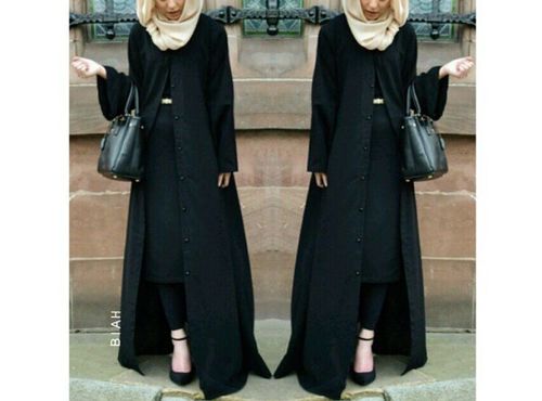 Designer Black Abaya