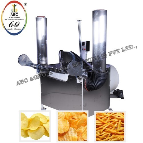 Compact Structure Potato Chips Batch Fryer Machine