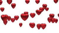 Heart Shaped Balloons - Latex, 12-18 Inches, Red | Glossy Finish, Royal Look, Elegant Pattern, Romantic Decoration