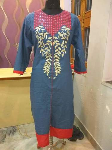 Rayon Embroidery Kurti