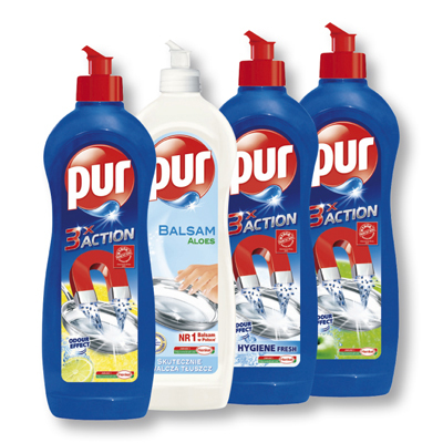 Pur Washing Liquid Detergent - Plastic Bottle Various Sizes, Concentrated Formula, Powerful Cleaning, Grease Removal, Gentle Hands, Pleasant Scent, Eco-Friendly