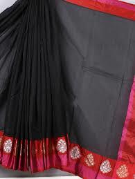 Black Handloom Silk Sarees