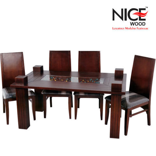Metro Solid Wood 4 Seater Dinig Table