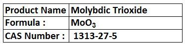 Molybdic Trioxide - White Powder, 25kg Bags | 99.9% Purity, Catalyst, Pigment, Corrosion Inhibitor