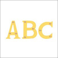 Brass Alphabets