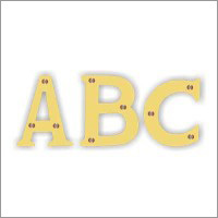 Brass Alphabet Letters
