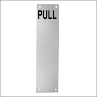 Finger Plate Pull Sign