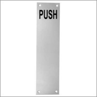 Finger Plate Push Sign