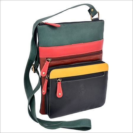 Multicolour Leather Side Bags