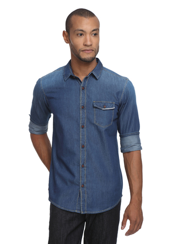 Mens Jeans Denim Shirts Size: Medium