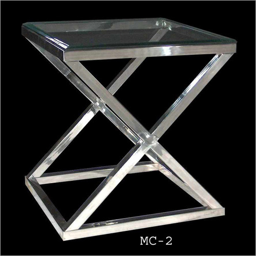 Zig Zag Steel Side Table