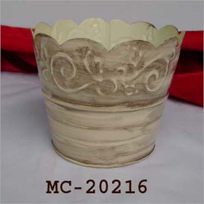 White Wash Planter