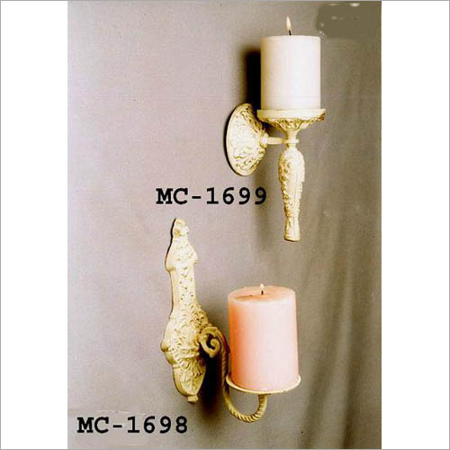 White Wash Candle Pillar