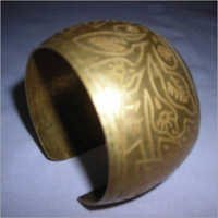 Eitched Brass Napkin Ring