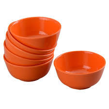 Round Veg Bowl Orange