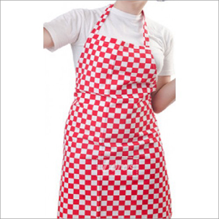 Red And White Hotel Apron