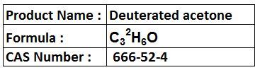 Deuterated Acetone - Câ²HâO, CAS 666-52-4, 5ml Ampoules | High Purity, 98% Isotopic Enrichment, NMR Solvent, Chemical Synthesis