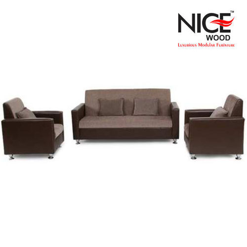 Office Fabric Leather Sofa By NICEWOOD FURNITURE LLP