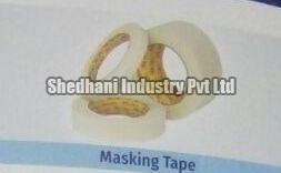 Masking Tape - PVC Material 25-110 Mic Thickness White Color | Single-Sided Solvent Adhesive Easy Tear Design for Trim and Wall Masking