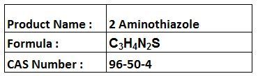 2 Aminothiazole - C3H4N2S, Boiling Point 250 °C, Water Soluble | High Purity, Versatile Uses, Reacts Easily