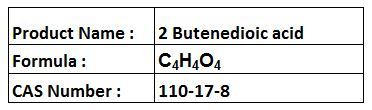 2 Butenedioic Acid - White Crystalline C4H4O4 CAS 110-17-8 | High Purity Unsaturated Isomeric Acid Water-Soluble