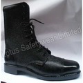 Security Boot With Rubber Sole - Leather, Rubber, Size 6-12 | Steel Toe, Water Resistant, Ankle Support, Lightweight