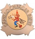 Plaque - Metal, 75 Mm Diameter, Gold Color, 3 Mm Thickness | Award Recognition, Customizable, Durable Design, Prestigious Look