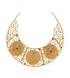 Designer gold necklace