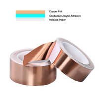 Copper Foil Tape - High Conductivity Flexible 2 Inch Width | Ideal for Electrical Insulation EMI Shielding and Crafting Applications